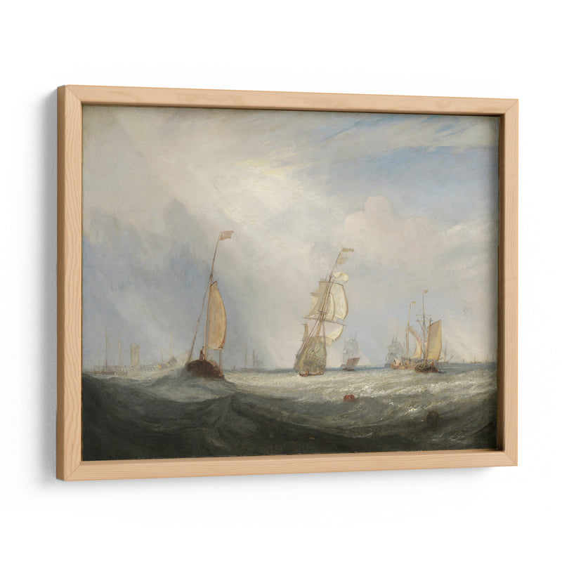 Helvoetsluys o la ciudad de Utrecht, 64, haciéndose a la mar - Joseph Mallord William Turner | Cuadro decorativo de Canvas Lab