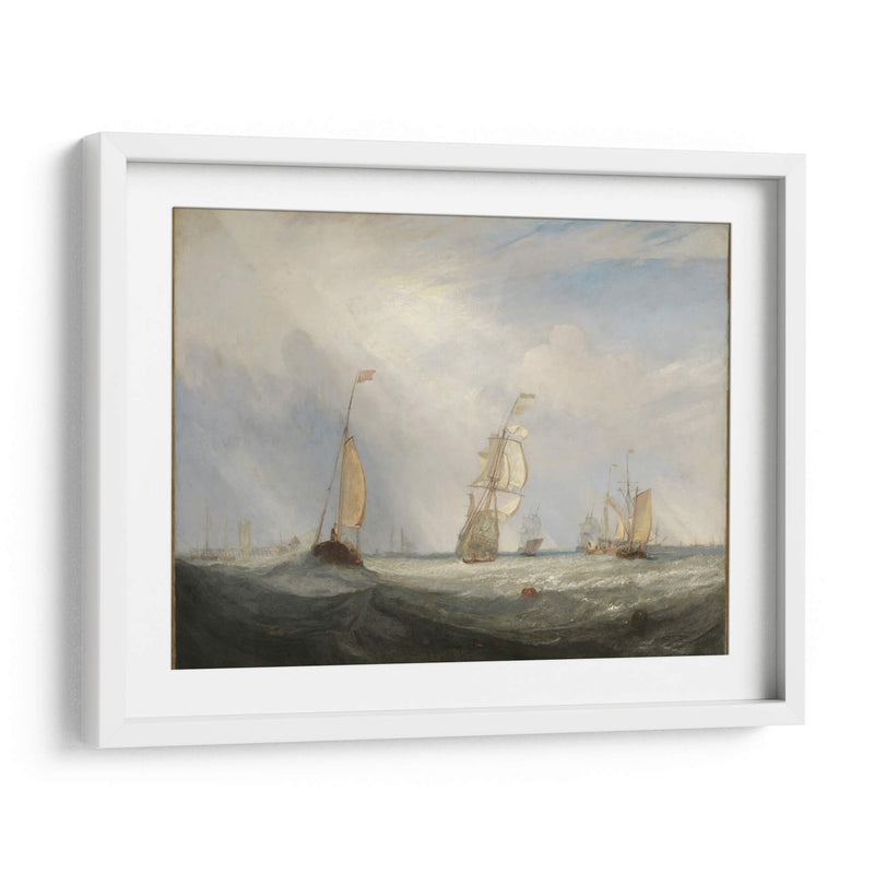 Helvoetsluys o la ciudad de Utrecht, 64, haciéndose a la mar - Joseph Mallord William Turner | Cuadro decorativo de Canvas Lab