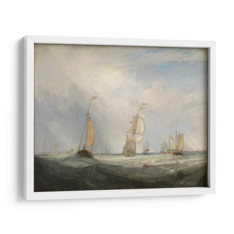 Helvoetsluys o la ciudad de Utrecht, 64, haciéndose a la mar - Joseph Mallord William Turner | Cuadro decorativo de Canvas Lab