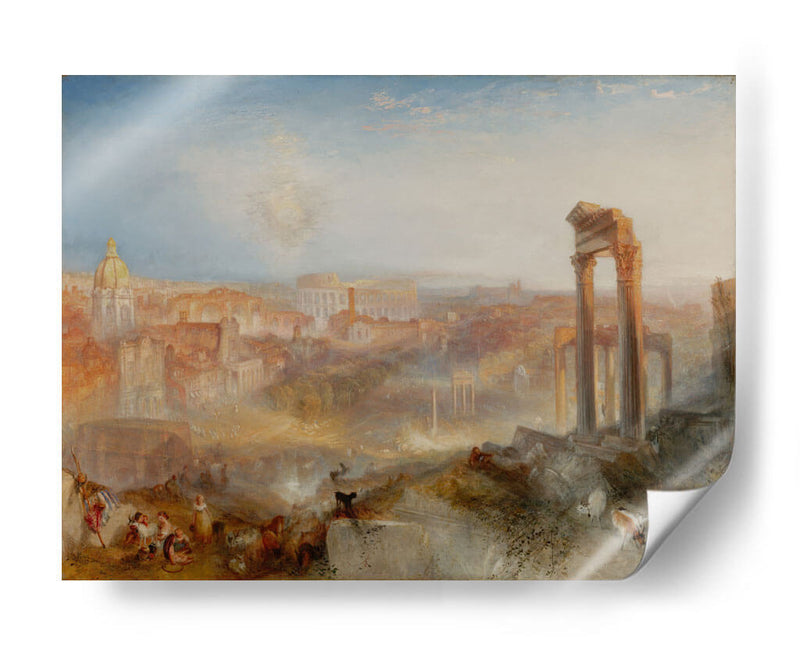 Roma moderna - Campo Vaccino - Joseph Mallord William Turner | Cuadro decorativo de Canvas Lab