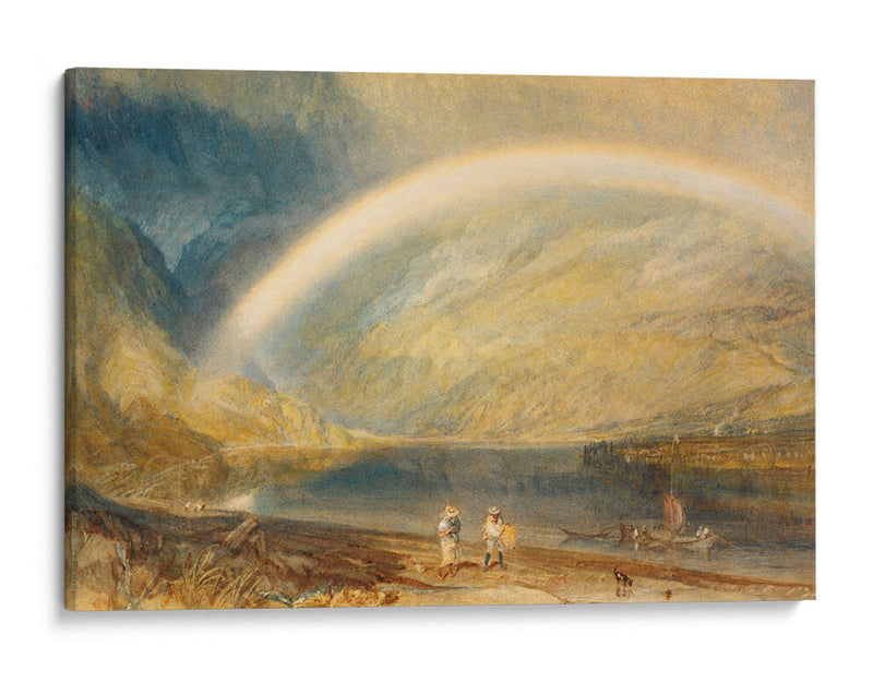 Arco iris: una vista del Rin desde el viñedo Dunkholder, de Ostersprey y Feltzen debajo de Bosnart - Joseph Mallord William Turner | Cuadro decorativo de Canvas Lab