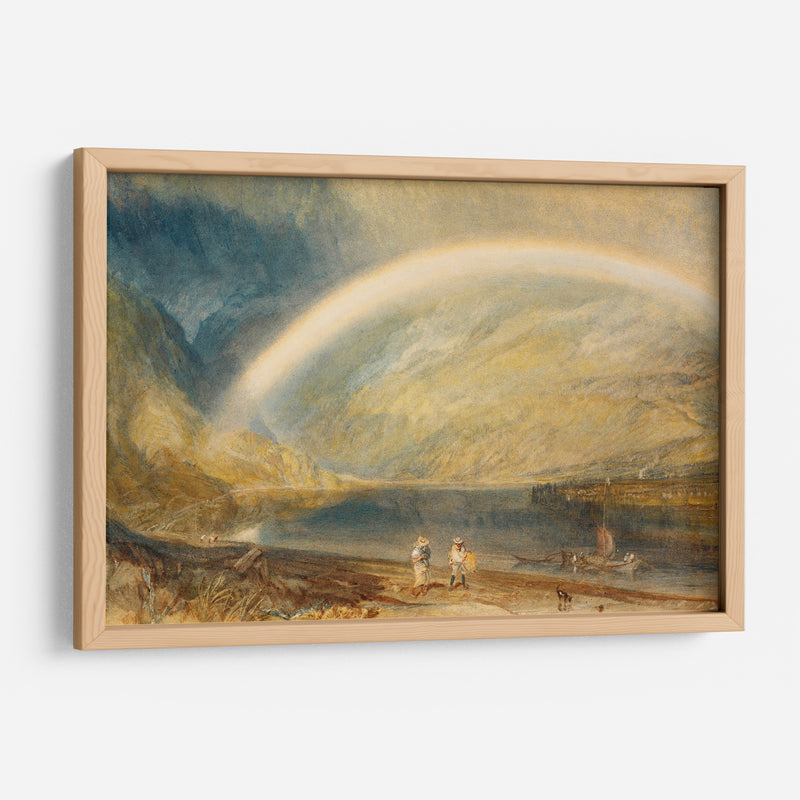 Arco iris: una vista del Rin desde el viñedo Dunkholder, de Ostersprey y Feltzen debajo de Bosnart - Joseph Mallord William Turner | Cuadro decorativo de Canvas Lab