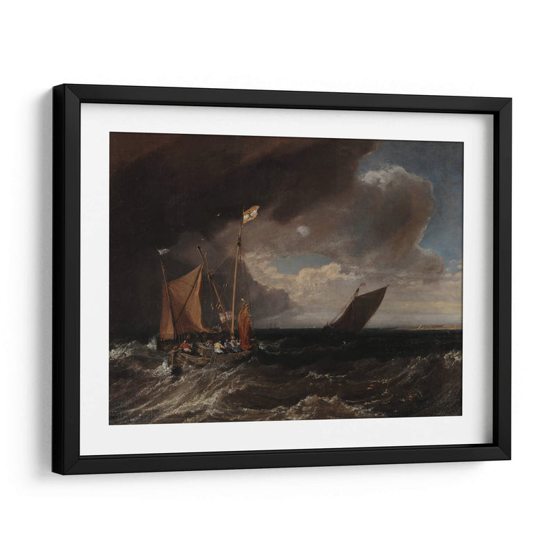 Paisaje marino con una tormenta que se avecina - Joseph Mallord William Turner | Cuadro decorativo de Canvas Lab