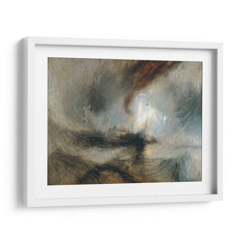 Barco de vapor de una boca de puertos - Joseph Mallord William Turner | Cuadro decorativo de Canvas Lab