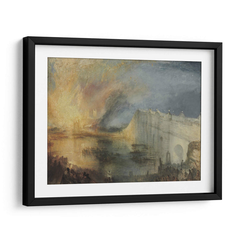 El incendio de la cámara de los lores - Joseph Mallord William Turner | Cuadro decorativo de Canvas Lab