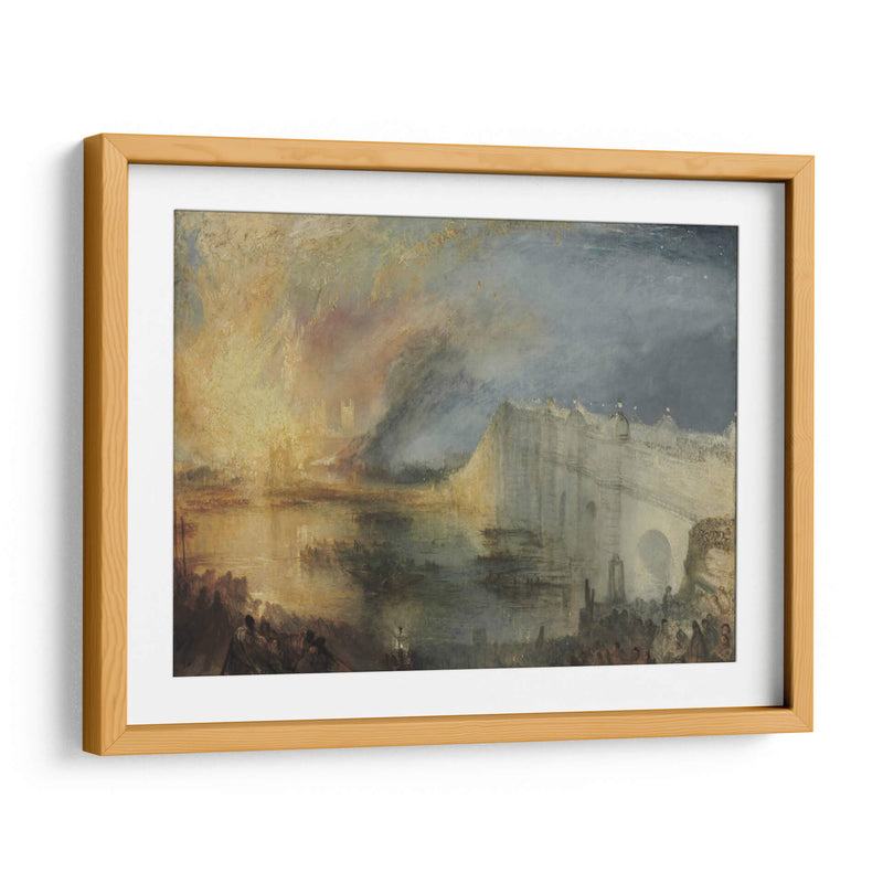 El incendio de la cámara de los lores - Joseph Mallord William Turner | Cuadro decorativo de Canvas Lab