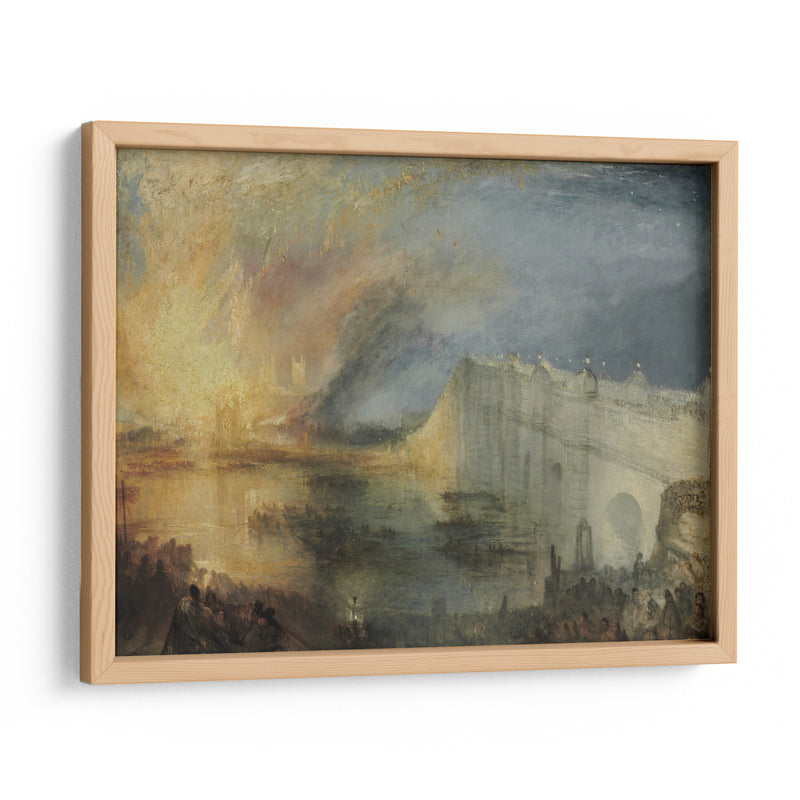 El incendio de la cámara de los lores - Joseph Mallord William Turner | Cuadro decorativo de Canvas Lab