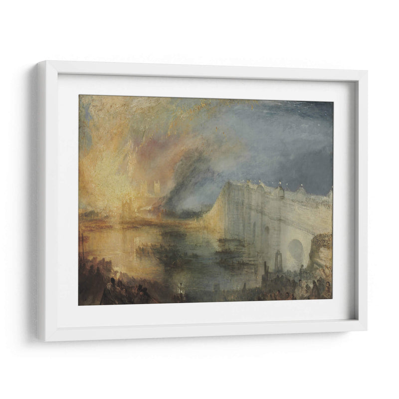 El incendio de la cámara de los lores - Joseph Mallord William Turner | Cuadro decorativo de Canvas Lab