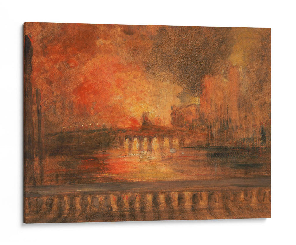 El incendio de las casas del parlamento - Joseph Mallord William Turner | Cuadro decorativo de Canvas Lab