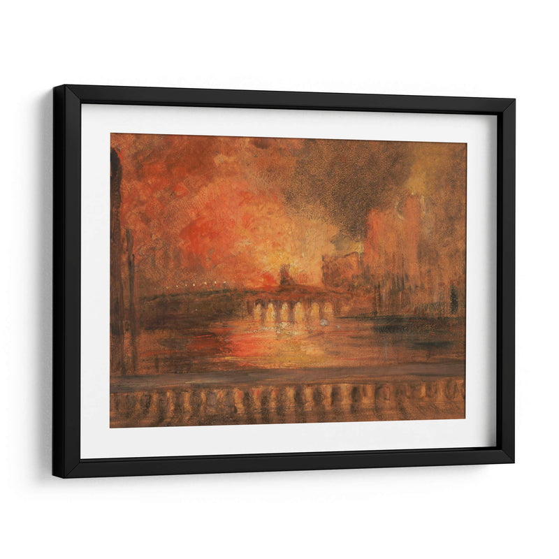 El incendio de las casas del parlamento - Joseph Mallord William Turner | Cuadro decorativo de Canvas Lab