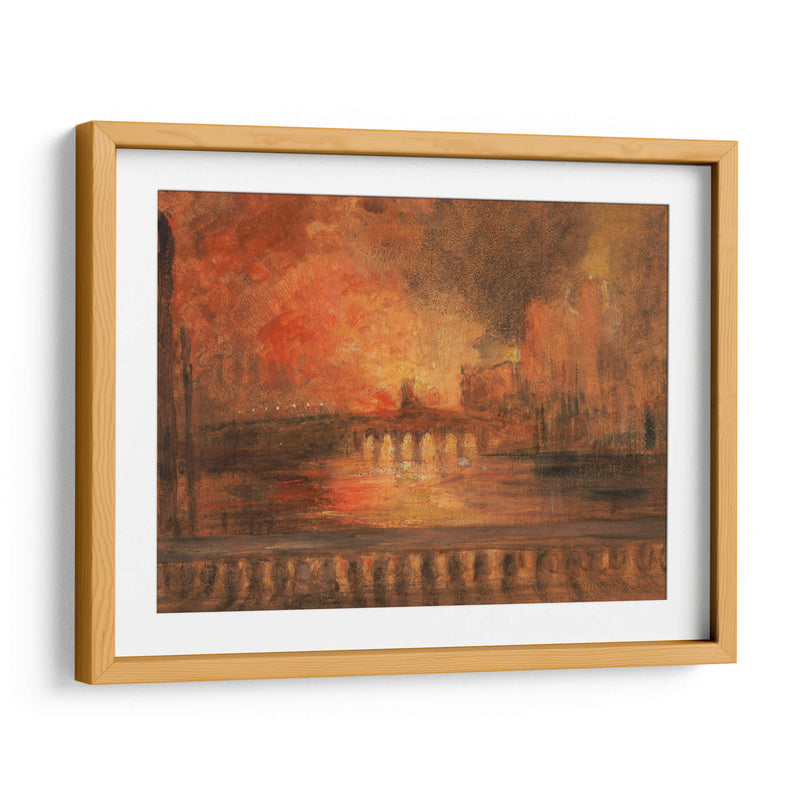 El incendio de las casas del parlamento - Joseph Mallord William Turner | Cuadro decorativo de Canvas Lab