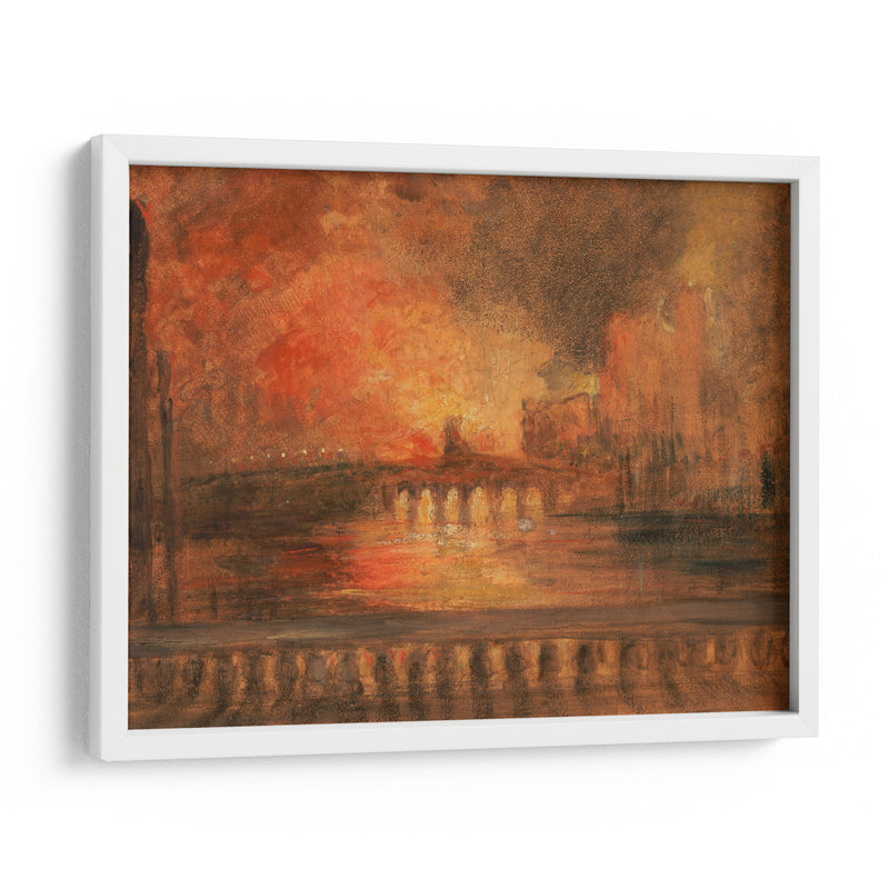 El incendio de las casas del parlamento - Joseph Mallord William Turner | Cuadro decorativo de Canvas Lab