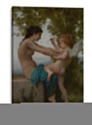 Joven defendiéndose de Eros - William-Adolphe Bouguereau | Cuadro decorativo de Canvas Lab