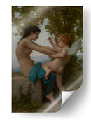 Joven defendiéndose de Eros - William-Adolphe Bouguereau | Cuadro decorativo de Canvas Lab