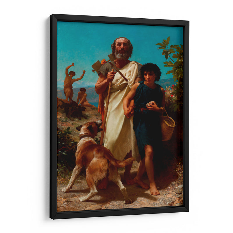 Homero y su guía - William-Adolphe Bouguereau | Cuadro decorativo de Canvas Lab