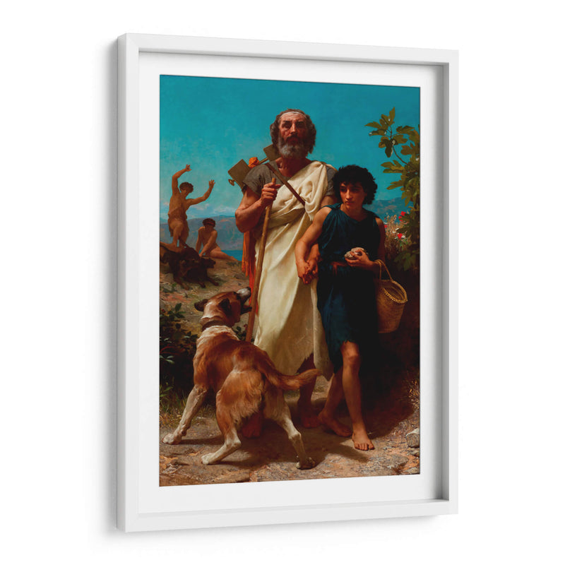 Homero y su guía - William-Adolphe Bouguereau | Cuadro decorativo de Canvas Lab