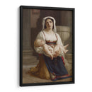 Campesino italiano arrodillado con niño - William-Adolphe Bouguereau | Cuadro decorativo de Canvas Lab