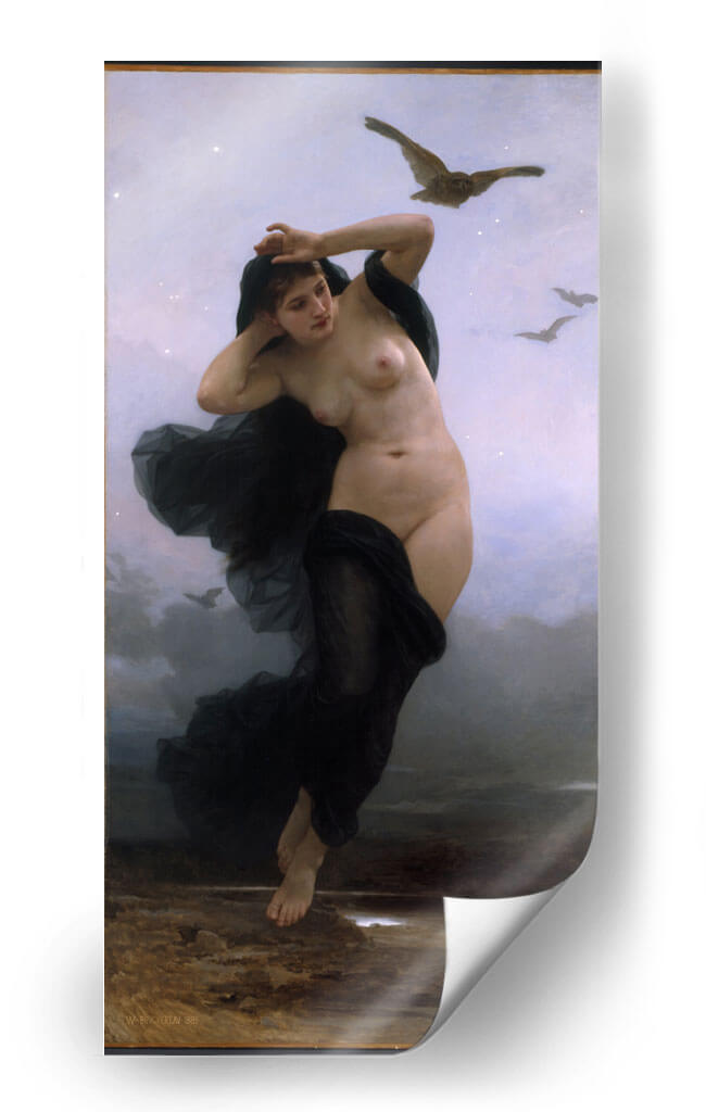 La noche - William-Adolphe Bouguereau | Cuadro decorativo de Canvas Lab