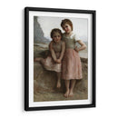 Dos hermanas en la orilla - William-Adolphe Bouguereau | Cuadro decorativo de Canvas Lab