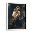 La joven madre mirando a su hijo - William-Adolphe Bouguereau | Cuadro decorativo de Canvas Lab