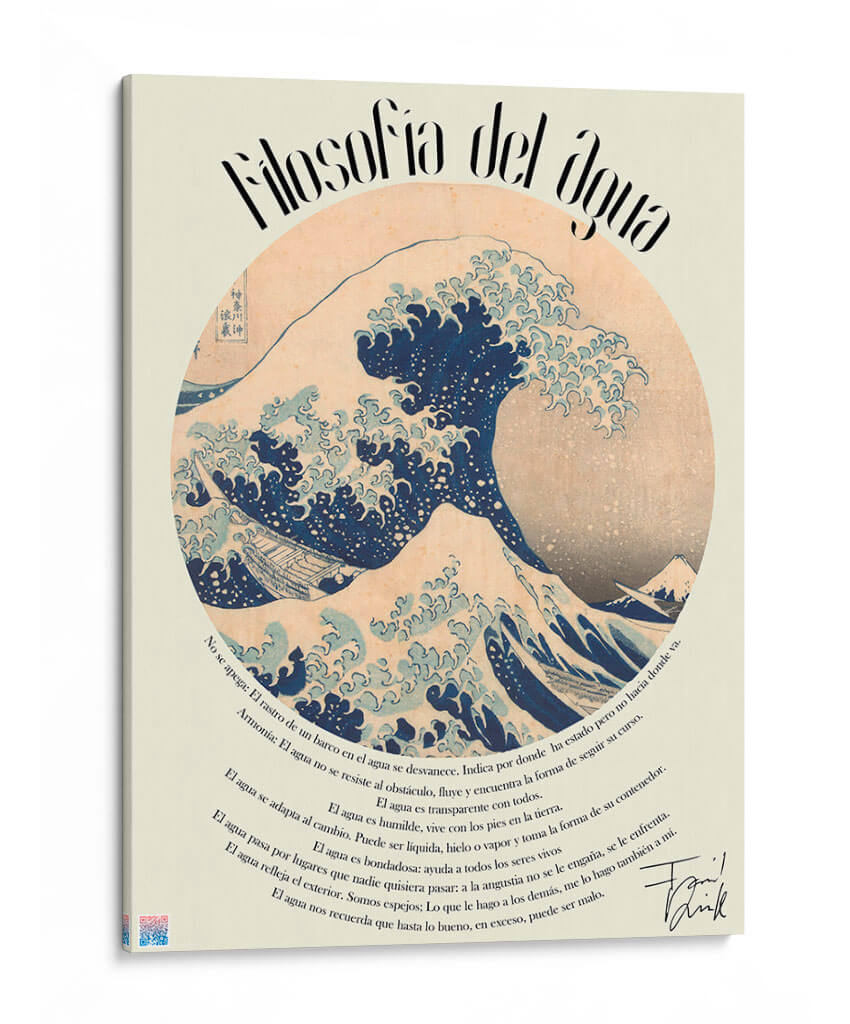 Filosofía del agua 60-80 - Farid Dieck | Cuadro decorativo de Canvas Lab