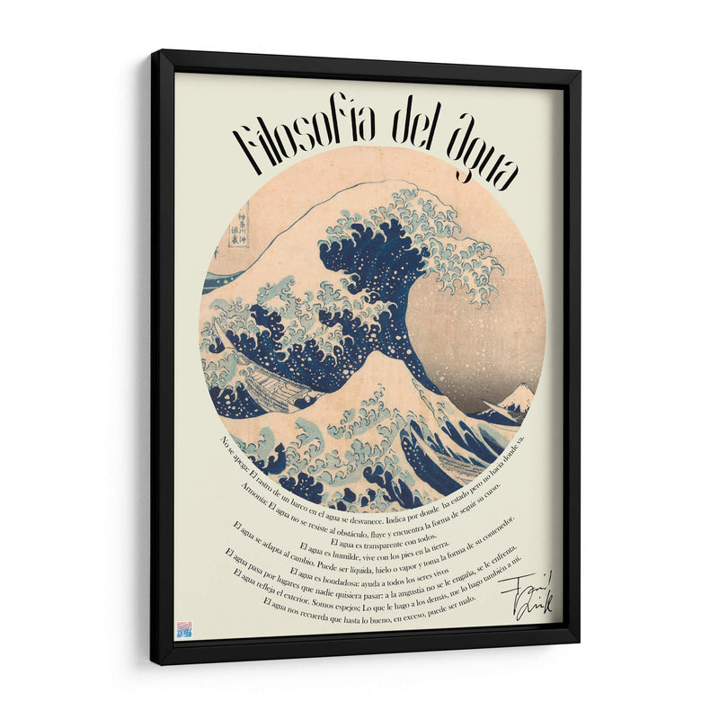 Filosofía del agua 75-100 - Farid Dieck | Cuadro decorativo de Canvas Lab