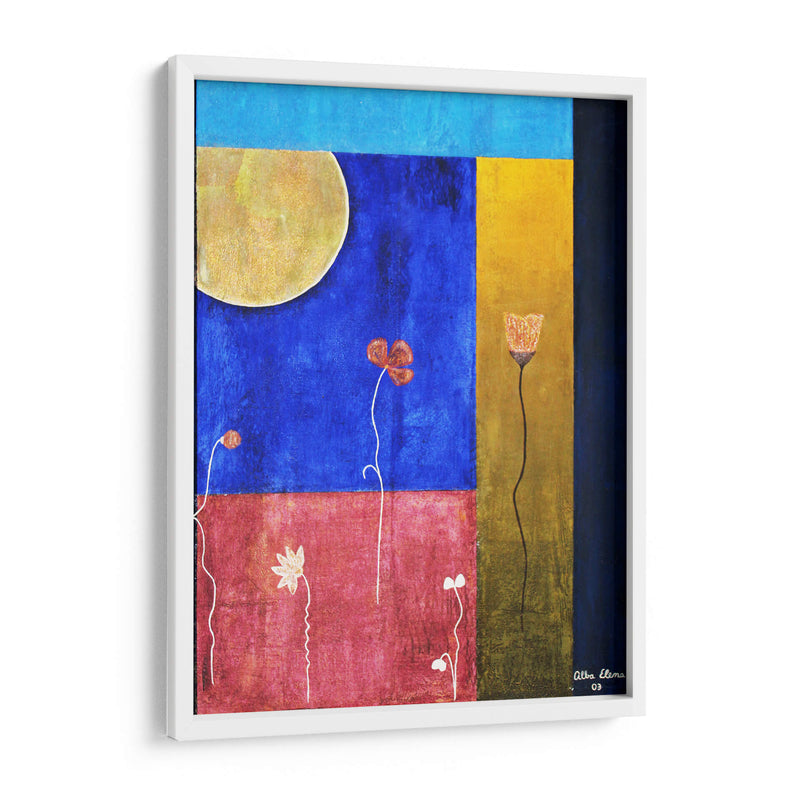 Flor y luna - Alba Derbez | Cuadro decorativo de Canvas Lab