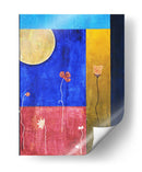 Flor y luna - Alba Derbez | Cuadro decorativo de Canvas Lab