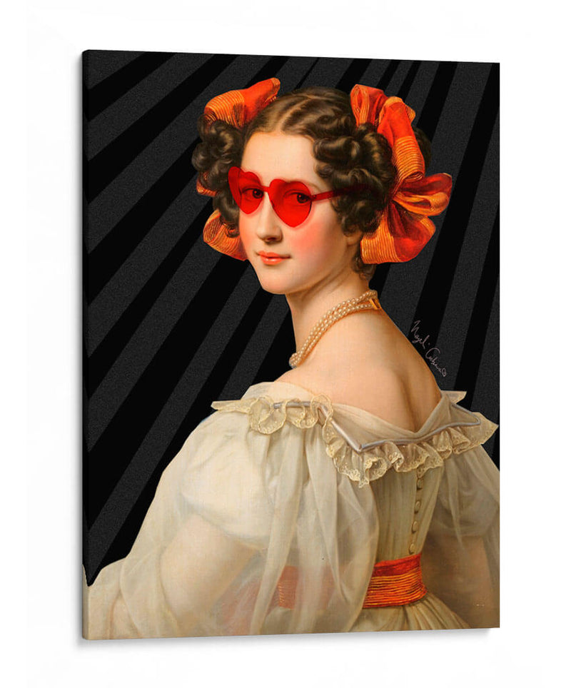 lentes rojos - Nayeli Cabrera | Cuadro decorativo de Canvas Lab
