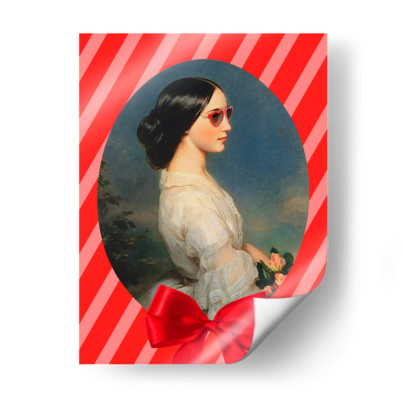 moño rojo - Nayeli Cabrera | Cuadro decorativo de Canvas Lab