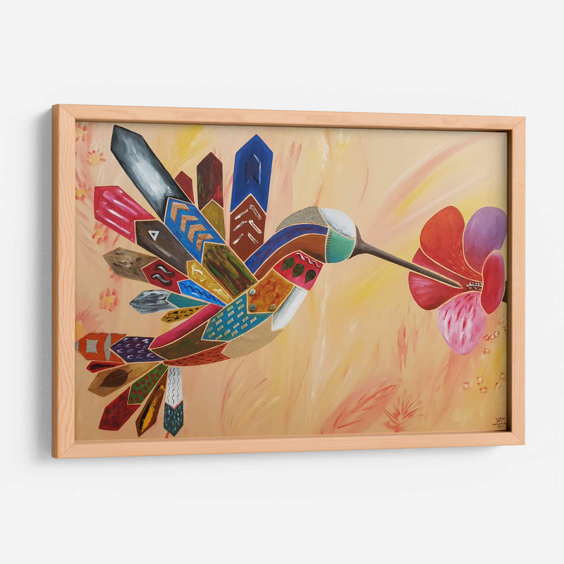 El colibrí y la flor 2 - Rodríguez Marconi | Cuadro decorativo de Canvas Lab