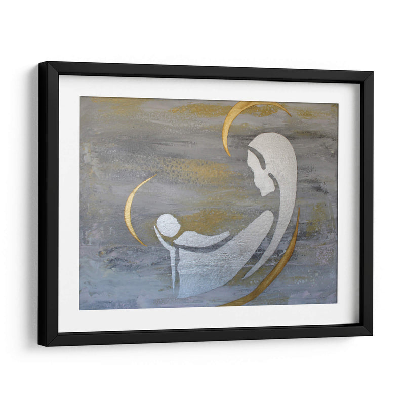 Virgen y bebé - Alba Derbez | Cuadro decorativo de Canvas Lab