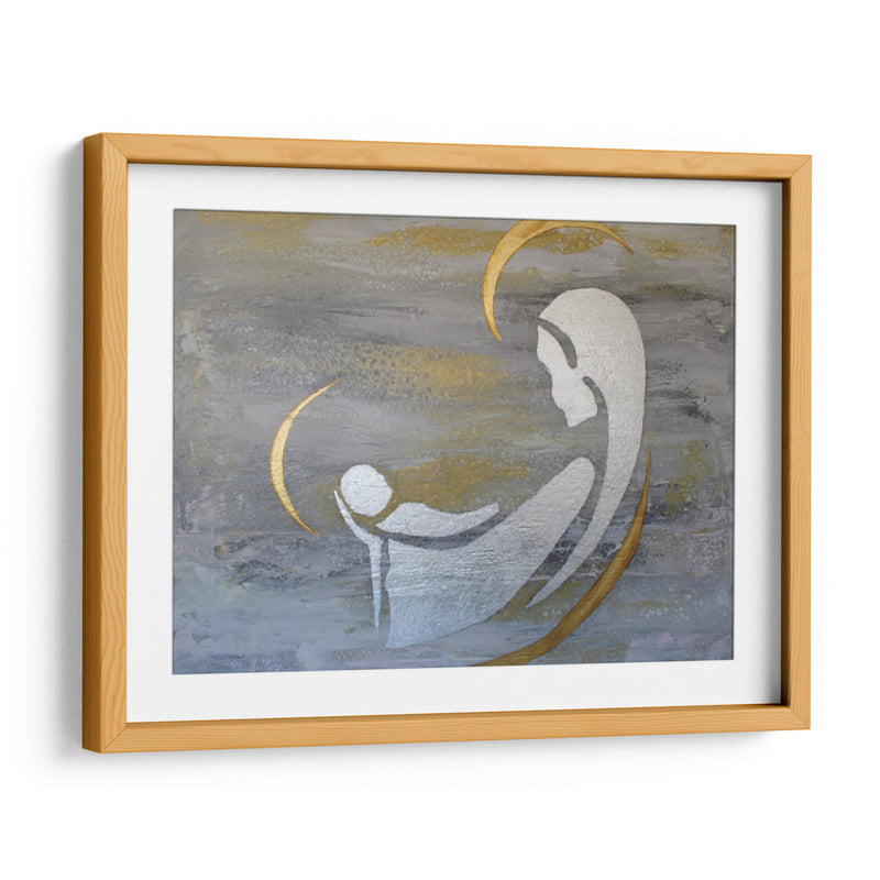 Virgen y bebé - Alba Derbez | Cuadro decorativo de Canvas Lab