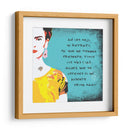 Ahí les dejo mi retrato Frida Kahlo en Fondo Azul - Mario Velazquez | Cuadro decorativo de Canvas Lab