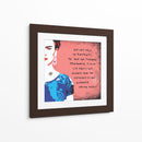 Ahí les dejo mi retrato Frida Kahlo en Fondo Rosa - Mario Velazquez | Cuadro decorativo de Canvas Lab