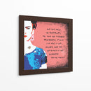Ahí les dejo mi retrato Frida Kahlo en Fondo Rosa - Mario Velazquez | Cuadro decorativo de Canvas Lab