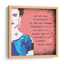 Ahí les dejo mi retrato Frida Kahlo en Fondo Rosa - Mario Velazquez | Cuadro decorativo de Canvas Lab