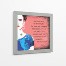 Ahí les dejo mi retrato Frida Kahlo en Fondo Rosa - Mario Velazquez | Cuadro decorativo de Canvas Lab