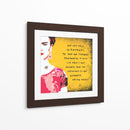 Ahí les dejo mi retrato Frida Kahlo en Fondo Amarillo - Mario Velazquez | Cuadro decorativo de Canvas Lab