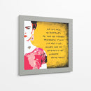 Ahí les dejo mi retrato Frida Kahlo en Fondo Amarillo - Mario Velazquez | Cuadro decorativo de Canvas Lab
