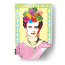 Frida Kahlo con Marco Azul - Mario Velazquez | Cuadro decorativo de Canvas Lab