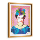 Frida Kahlo con Marco Amarillo - Mario Velazquez | Cuadro decorativo de Canvas Lab
