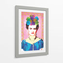 Frida Kahlo con Marco Amarillo - Mario Velazquez | Cuadro decorativo de Canvas Lab