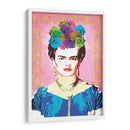 Frida Kahlo con Marco Amarillo - Mario Velazquez | Cuadro decorativo de Canvas Lab