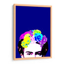 Los Ojos de Frida en Fondo Azul - Mario Velazquez | Cuadro decorativo de Canvas Lab