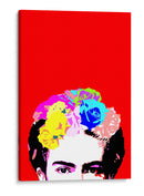 Los Ojos de Frida en Fondo Rojo - Mario Velazquez | Cuadro decorativo de Canvas Lab