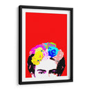 Los Ojos de Frida en Fondo Rojo - Mario Velazquez | Cuadro decorativo de Canvas Lab