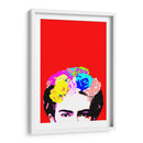 Los Ojos de Frida en Fondo Rojo - Mario Velazquez | Cuadro decorativo de Canvas Lab