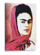Frida Kahlo en Retrato Estilo Dibujo en Pastel - Mario Velazquez | Cuadro decorativo de Canvas Lab