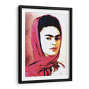 Frida Kahlo en Retrato Estilo Dibujo en Pastel - Mario Velazquez | Cuadro decorativo de Canvas Lab